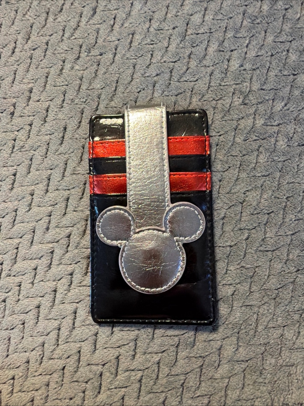 Disney Parks Mickey Mouse ID & Card Snap Closure Wallet